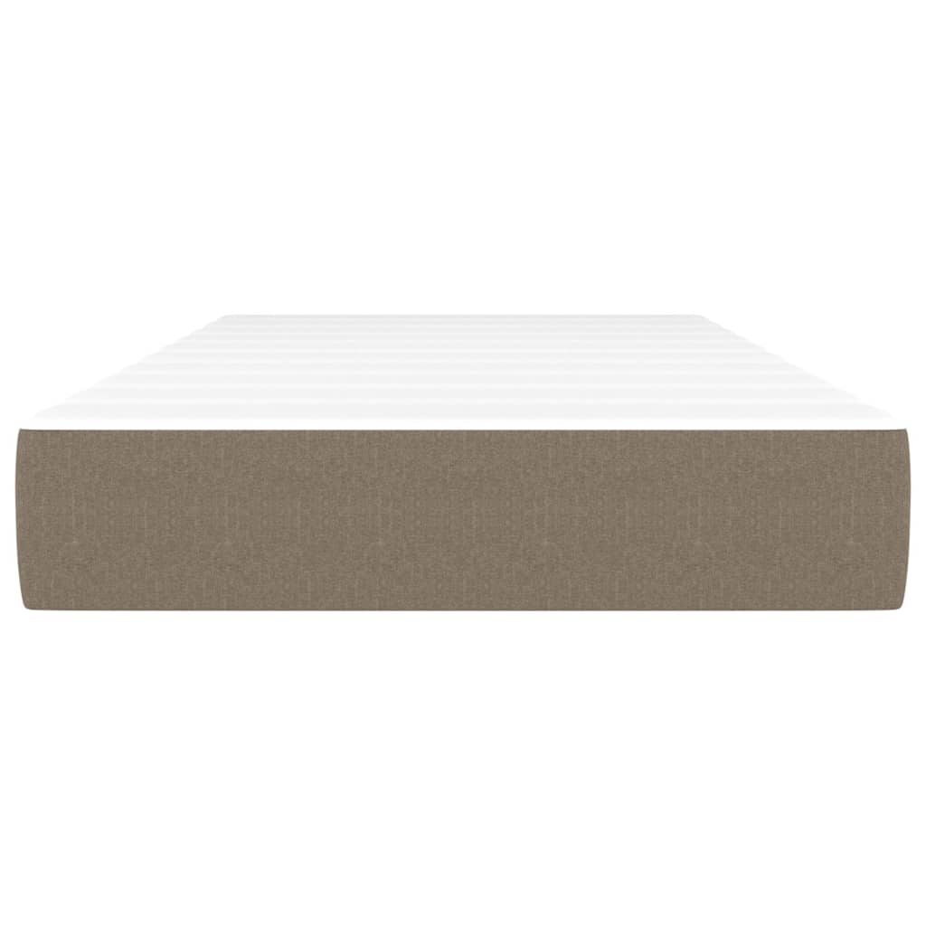 vidaXL Στρώμα με Pocket Springs Taupe 100x200x20 εκ. Υφασμάτινο