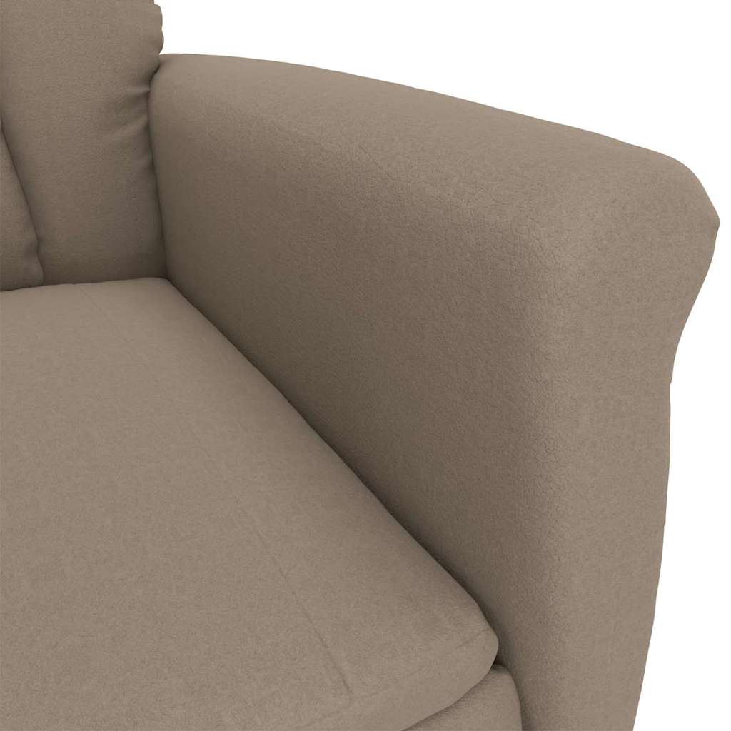 vidaXL Ανακλινόμενη Καρέκλα Ταμπά Taupe 70.5 x 96.5 x 95 cm