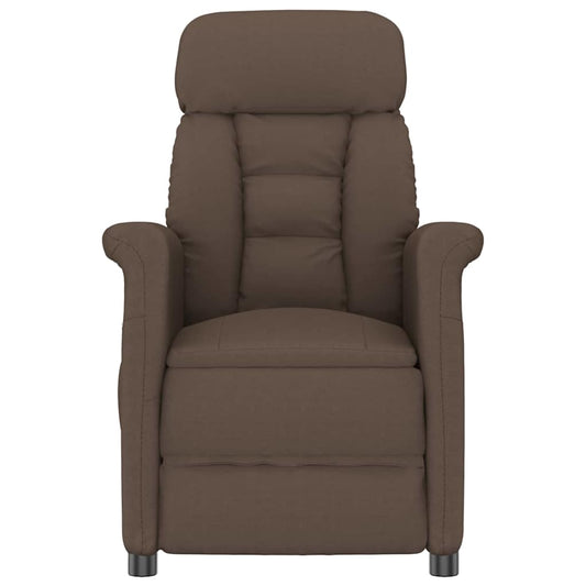 vidaXL Καρέκλα μασάζ Καφέ 96.5 x 70.5 x 95 εκ Μικροΐνες