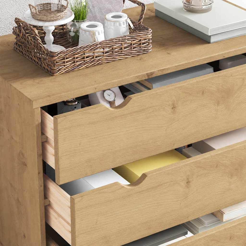 vidaXL Συρταριέρα OTTA Γκρι 76,5 x 39,5 x 90 εκ. από Μασίφ Ξύλο Πεύκου