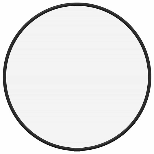 vidaXL Καθρέφτης Τοίχου Στρογγυλός Μαύρος Ø 30 εκ.