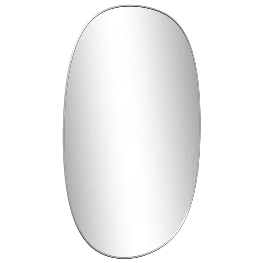 vidaXL Καθρέφτης Τοίχου Ασημί 70x45 εκ.
