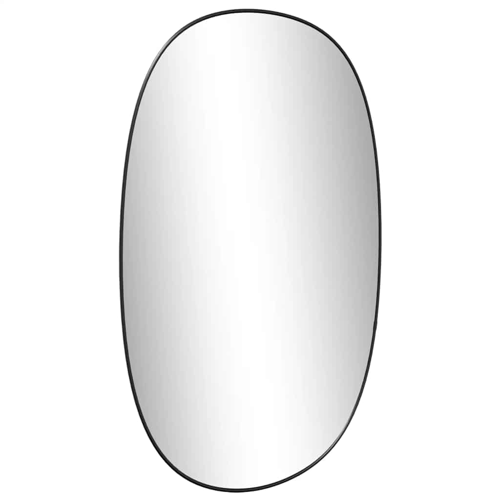 vidaXL Καθρέφτης Τοίχου Μαύρος 70x45 εκ.