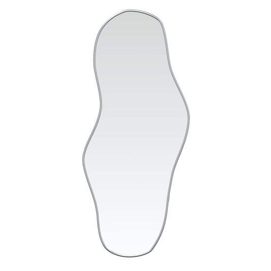 vidaXL Καθρέφτης Τοίχου Ασημί 90x40 εκ.