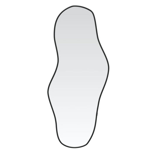 vidaXL Καθρέφτης Τοίχου Μαύρος 90 x 40 εκ.