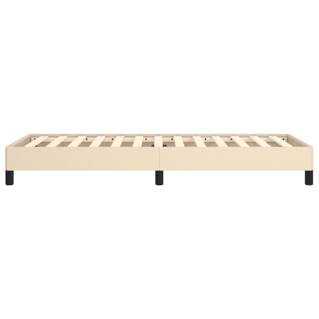 vidaXL Πλαίσιο κρεβατιού χωρίς στρώμα Κρέμα 80x200 cm Ύφασμα