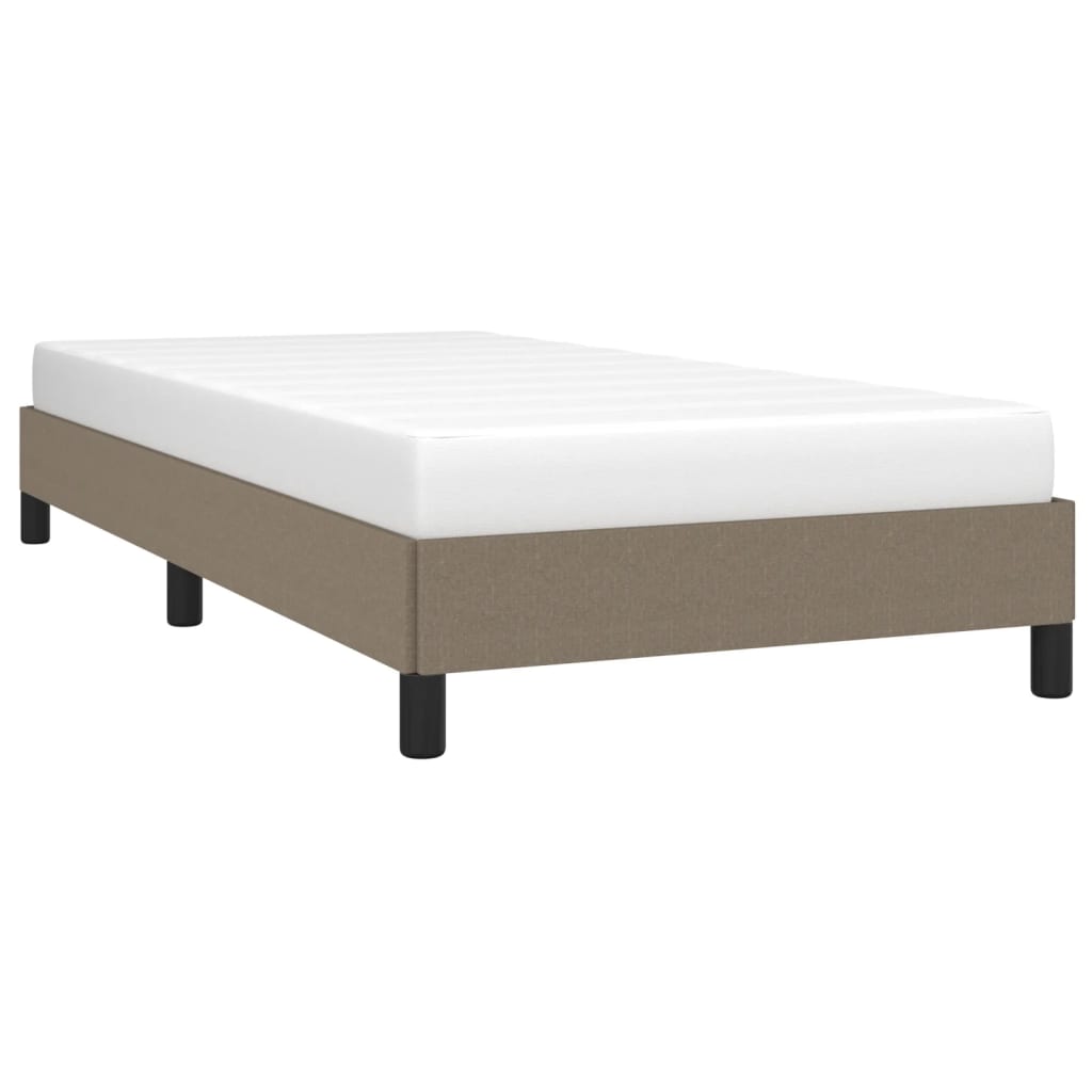 vidaXL Σκελετός Κρεβατιού Χωρίς Στρώμα Taupe 90x190 εκ. Υφασμάτινο