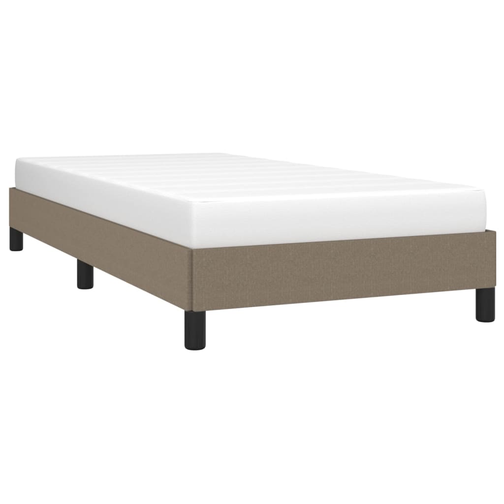 vidaXL Σκελετός Κρεβατιού Χωρίς Στρώμα Taupe 90x200 εκ. Υφασμάτινο