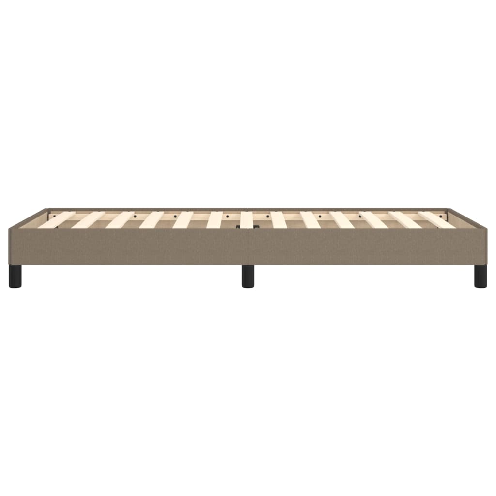 vidaXL Σκελετός Κρεβατιού Χωρίς Στρώμα Taupe 90x200 εκ. Υφασμάτινο