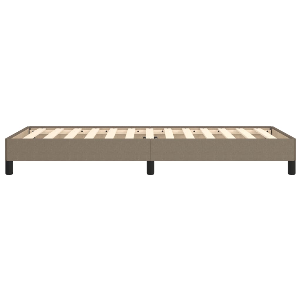 vidaXL Σκελετός Κρεβατιού Χωρίς Στρώμα Taupe 100 x 200 εκ. Υφασμάτινο