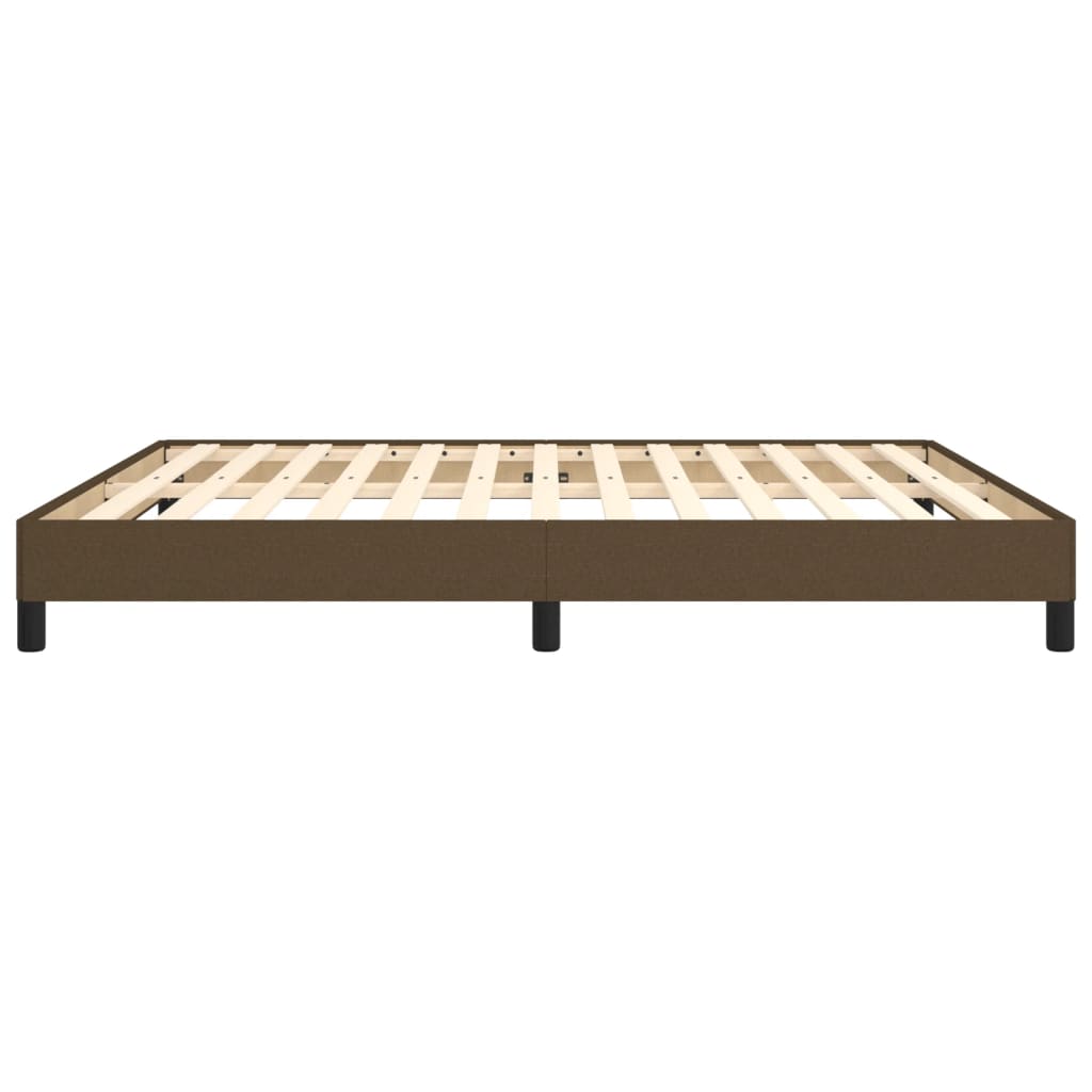 vidaXL Σκελετός Κρεβατιού Χωρίς Στρώμα Σκ. Καφέ 160x200 εκ. Υφασμάτινο