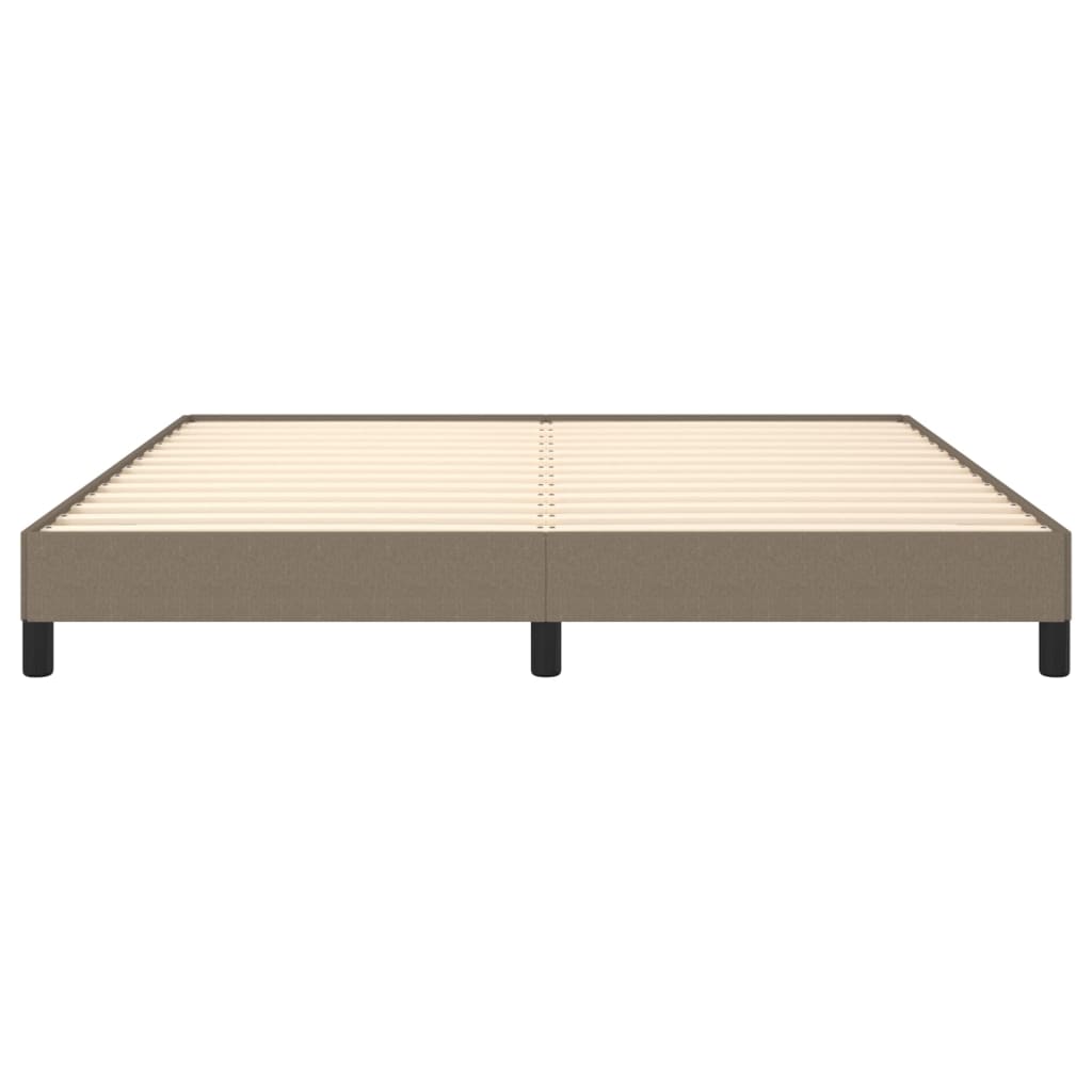 vidaXL Σκελετός Κρεβατιού Χωρίς Στρώμα Taupe 160x200 εκ. Υφασμάτινο