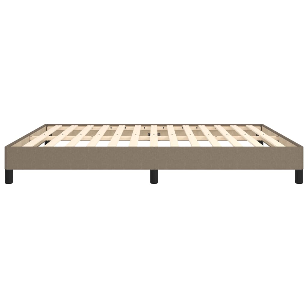 vidaXL Σκελετός Κρεβατιού Χωρίς Στρώμα Taupe 160x200 εκ. Υφασμάτινο