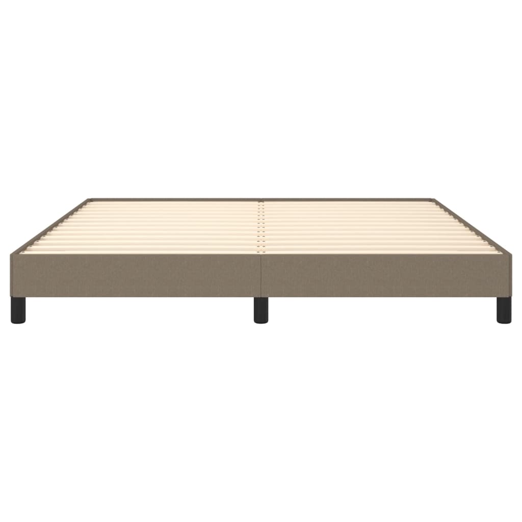 vidaXL Σκελετός Κρεβατιού Χωρίς Στρώμα Taupe 180x200 εκ. Υφασμάτινο