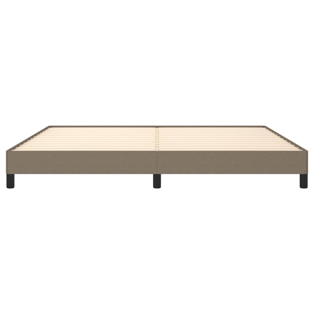 vidaXL Σκελετός Κρεβατιού Χωρίς Στρώμα Taupe 200x200 εκ.Υφασμάτινο