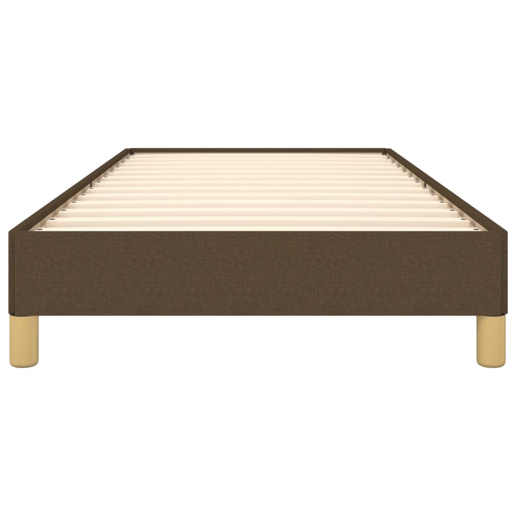 vidaXL Σκελετός Κρεβατιού Χωρίς Στρώμα Σκ. Καφέ 80x200 εκ. Υφασμάτινο