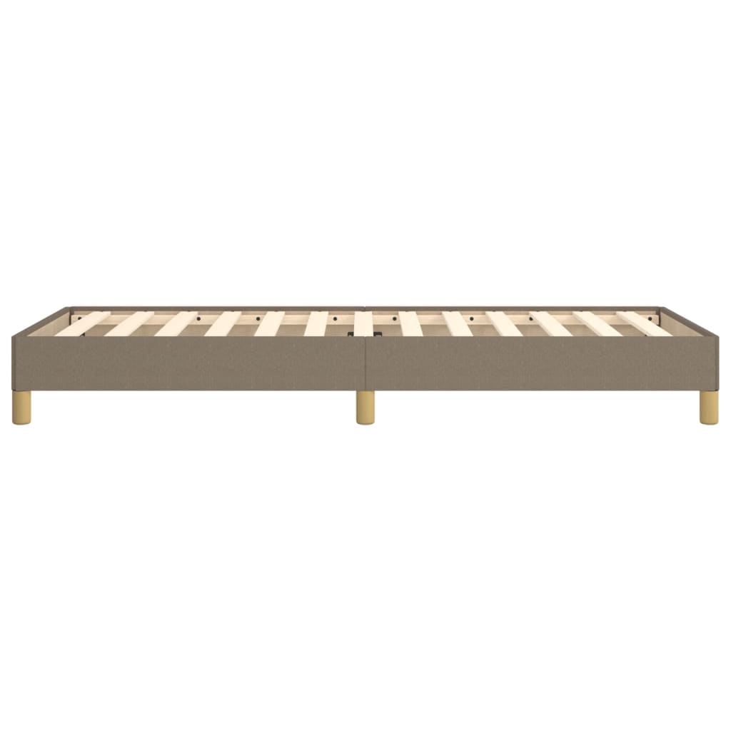 vidaXL Σκελετός Κρεβατιού Χωρίς Στρώμα Taupe 90x190 εκ. Υφασμάτινο