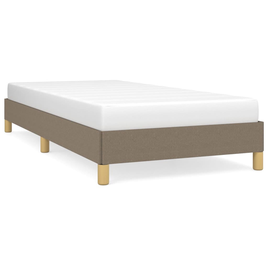 vidaXL Σκελετός Κρεβατιού Χωρίς Στρώμα Taupe 100 x 200 εκ. Υφασμάτινο
