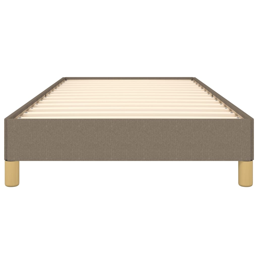vidaXL Σκελετός Κρεβατιού Χωρίς Στρώμα Taupe 100 x 200 εκ. Υφασμάτινο