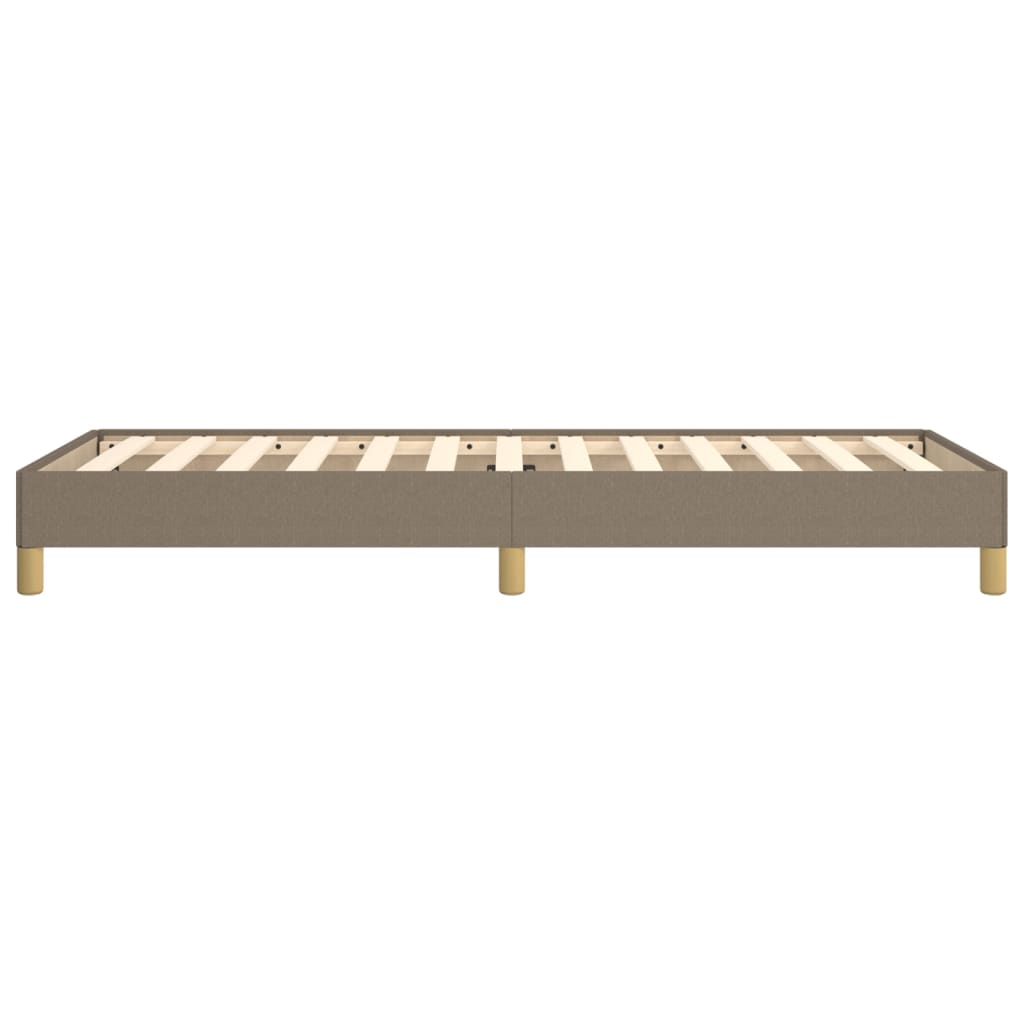 vidaXL Σκελετός Κρεβατιού Χωρίς Στρώμα Taupe 100 x 200 εκ. Υφασμάτινο