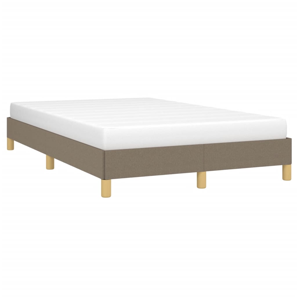 vidaXL Σκελετός Κρεβατιού Χωρίς Στρώμα Taupe 120x200 εκ. Υφασμάτινο