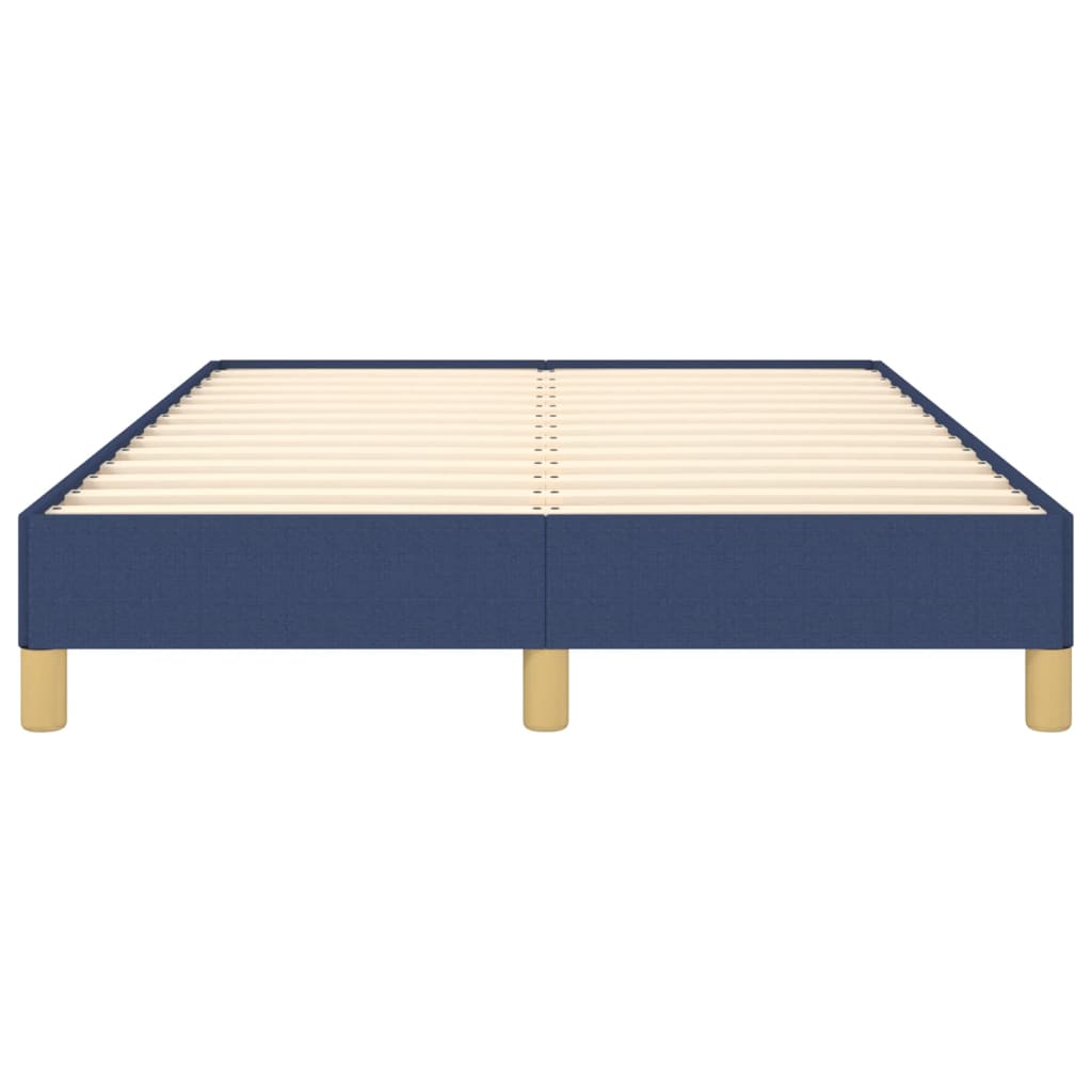 vidaXL Πλαίσιο κρεβατιού χωρίς στρώμα μπλε 120x200cm ύφασμα