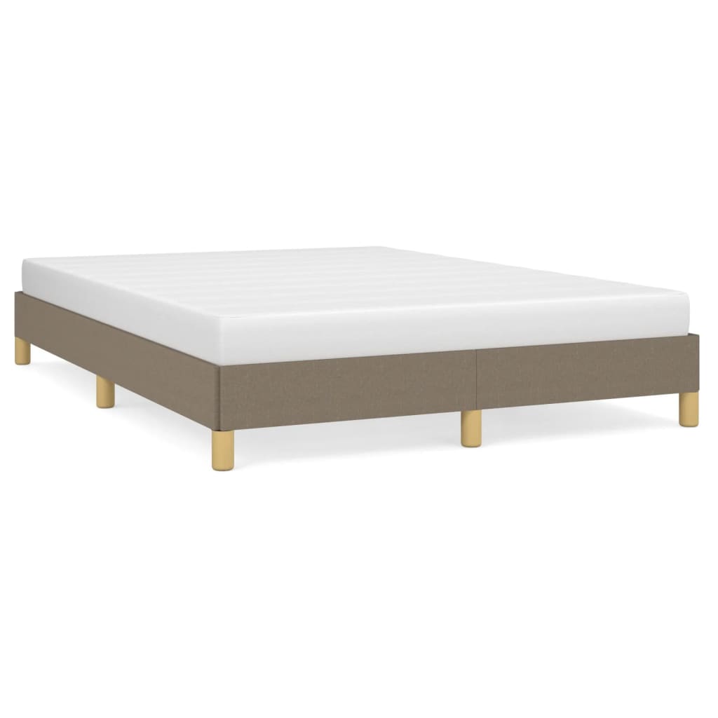 vidaXL Σκελετός Κρεβατιού Χωρίς Στρώμα Taupe 140x190 εκ. Υφασμάτινο