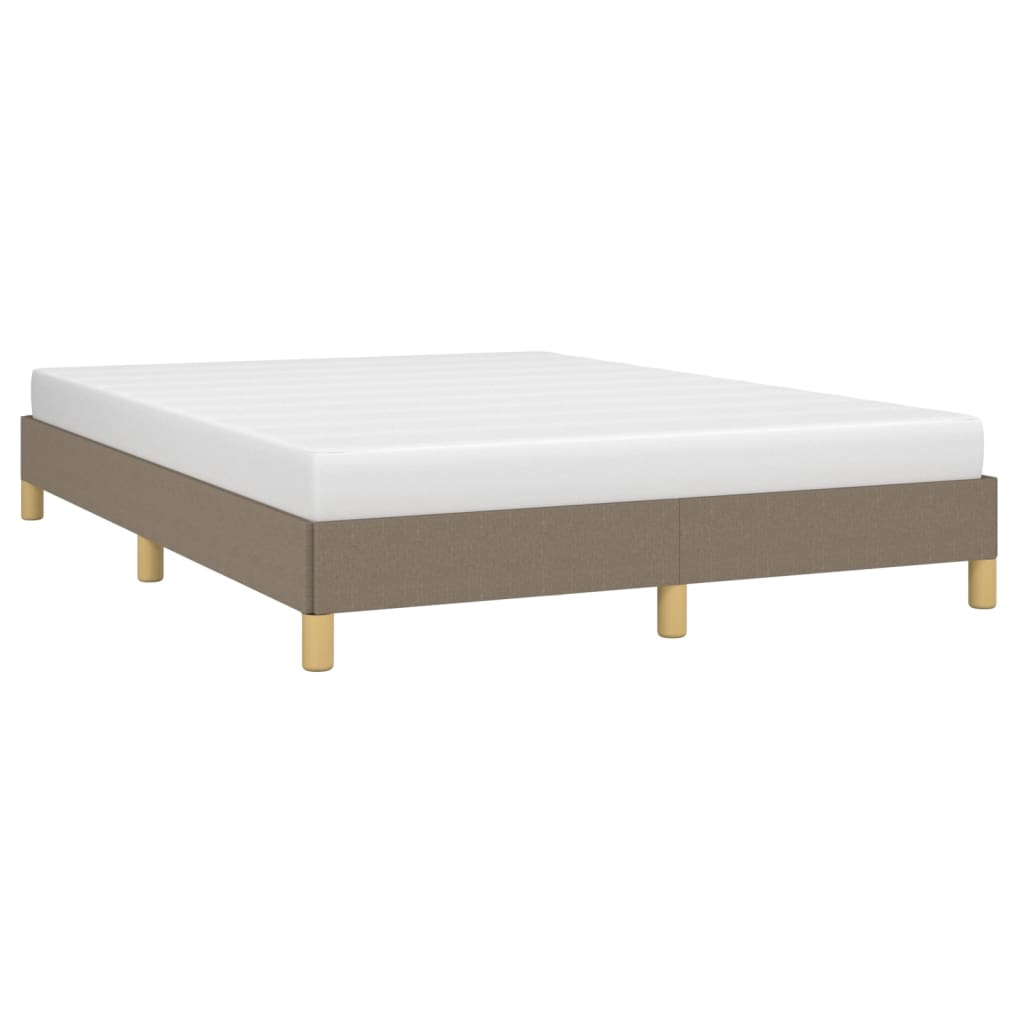 vidaXL Σκελετός Κρεβατιού Χωρίς Στρώμα Taupe 140x190 εκ. Υφασμάτινο