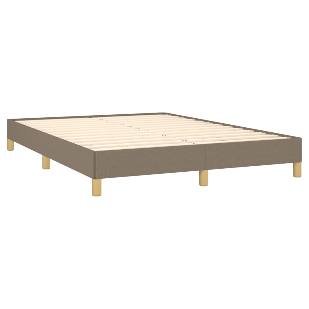 vidaXL Σκελετός Κρεβατιού Χωρίς Στρώμα Taupe 140x190 εκ. Υφασμάτινο