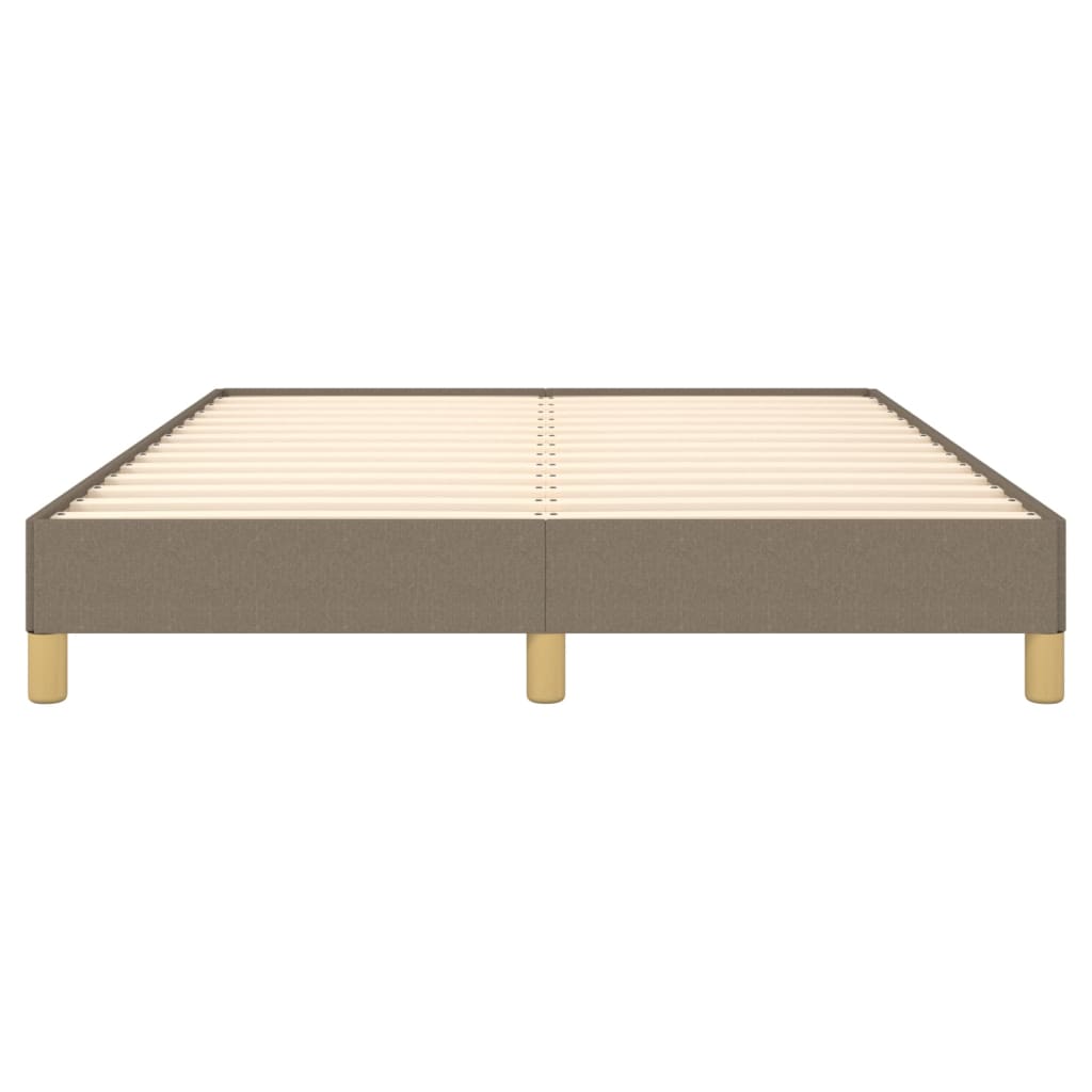 vidaXL Σκελετός Κρεβατιού Χωρίς Στρώμα Taupe 140x190 εκ. Υφασμάτινο