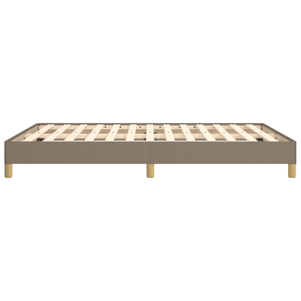 vidaXL Σκελετός Κρεβατιού Χωρίς Στρώμα Taupe 140x200 εκ. Υφασμάτινο