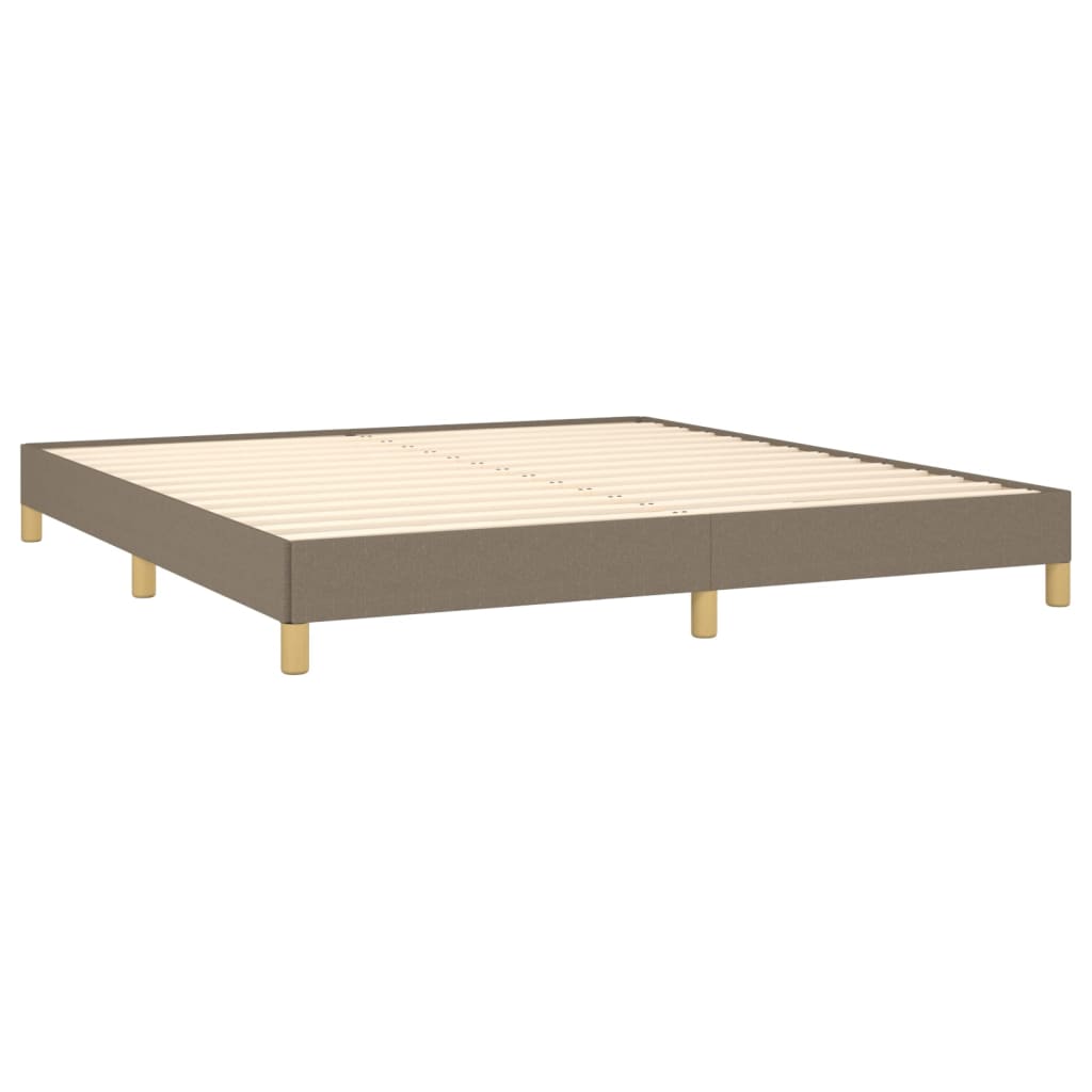 vidaXL Σκελετός Κρεβατιού Χωρίς Στρώμα Taupe 180x200 εκ. Υφασμάτινο