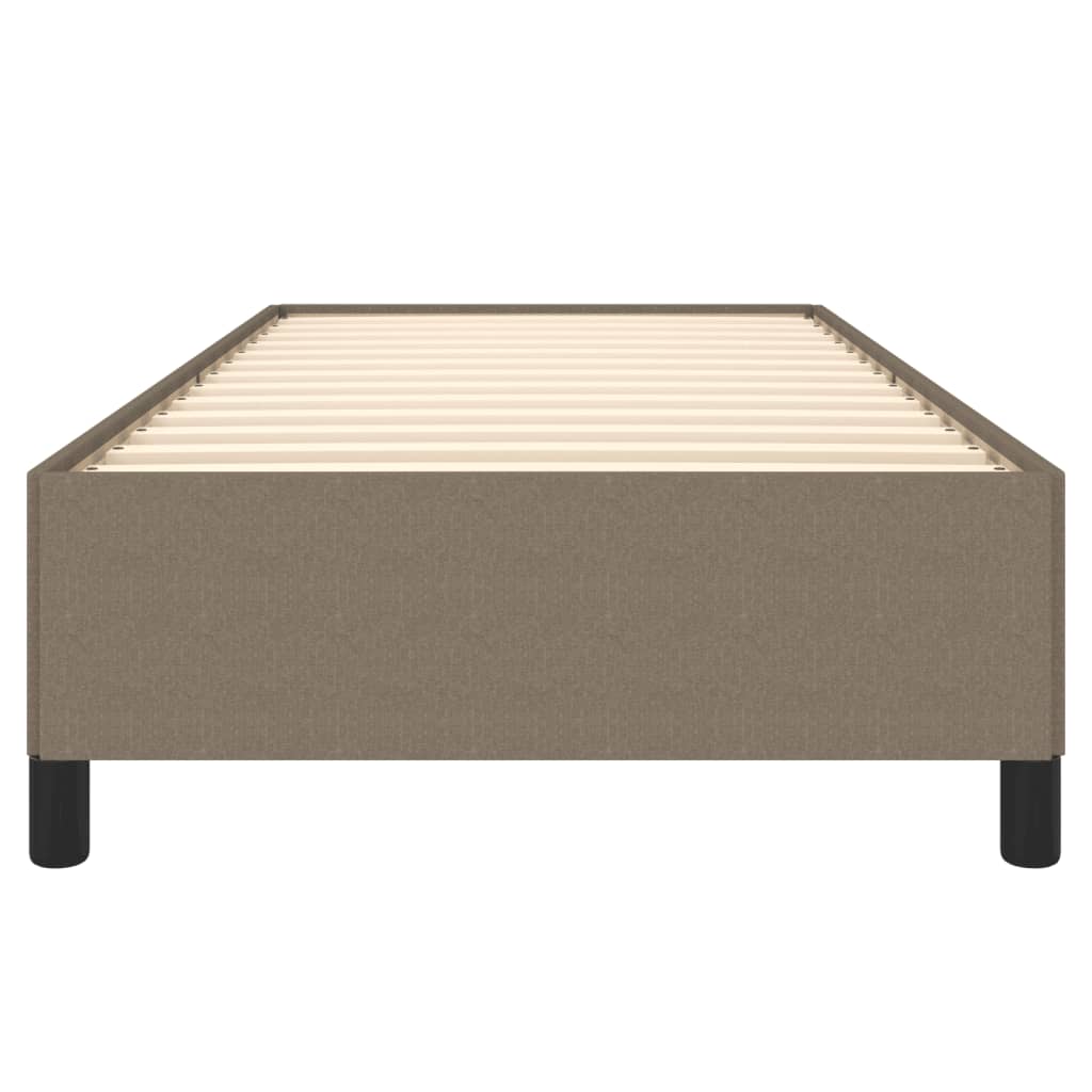 vidaXL Σκελετός Κρεβατιού Χωρίς Στρώμα Taupe 90x190 εκ. Υφασμάτινο