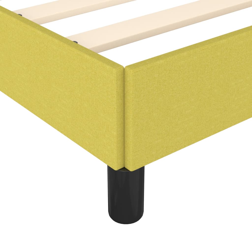 vidaXL Πλαίσιο Κρεβατιού Πράσινο 90x190 εκ. Υφασμάτινο