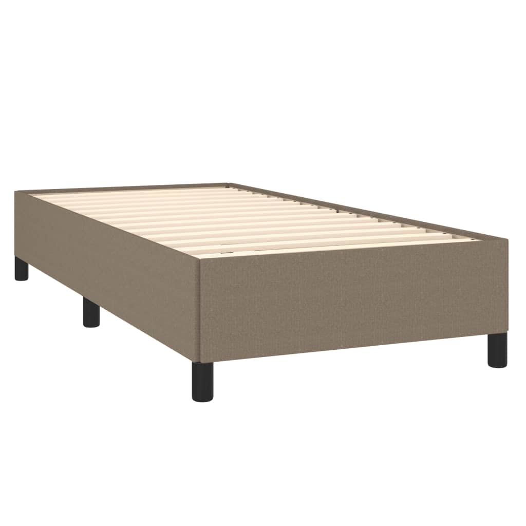 vidaXL Σκελετός Κρεβατιού Χωρίς Στρώμα Taupe 90x200 εκ. Υφασμάτινο