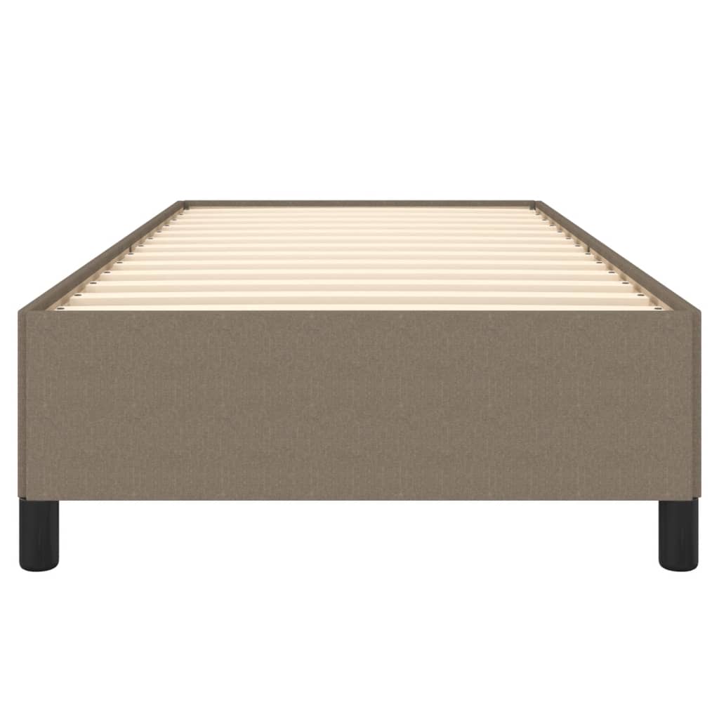 vidaXL Σκελετός Κρεβατιού Χωρίς Στρώμα Taupe 90x200 εκ. Υφασμάτινο
