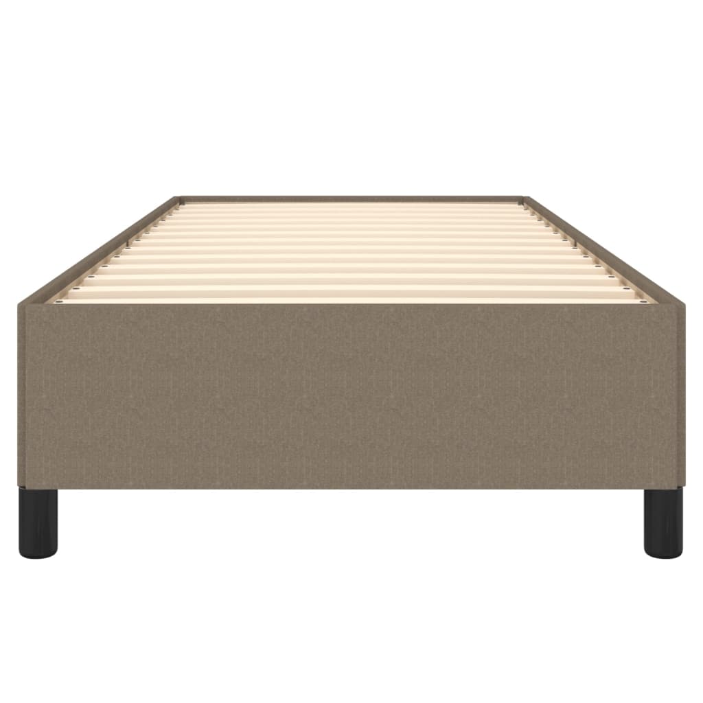 vidaXL Σκελετός Κρεβατιού Χωρίς Στρώμα Taupe 100 x 200 εκ. Υφασμάτινο