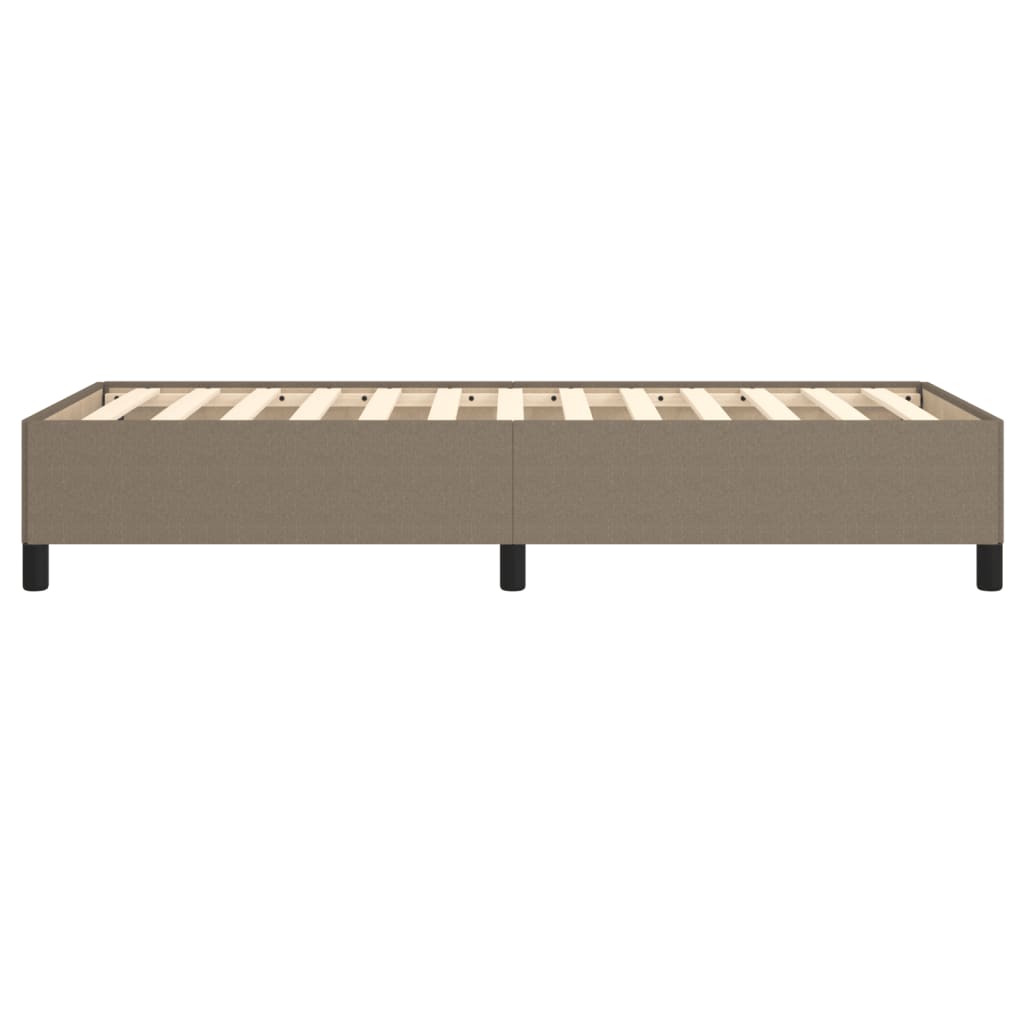 vidaXL Σκελετός Κρεβατιού Χωρίς Στρώμα Taupe 100 x 200 εκ. Υφασμάτινο