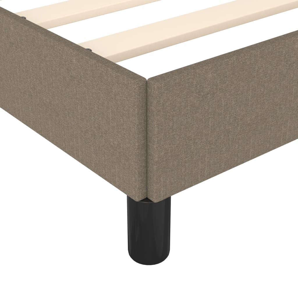 vidaXL Σκελετός Κρεβατιού Χωρίς Στρώμα Taupe 100 x 200 εκ. Υφασμάτινο