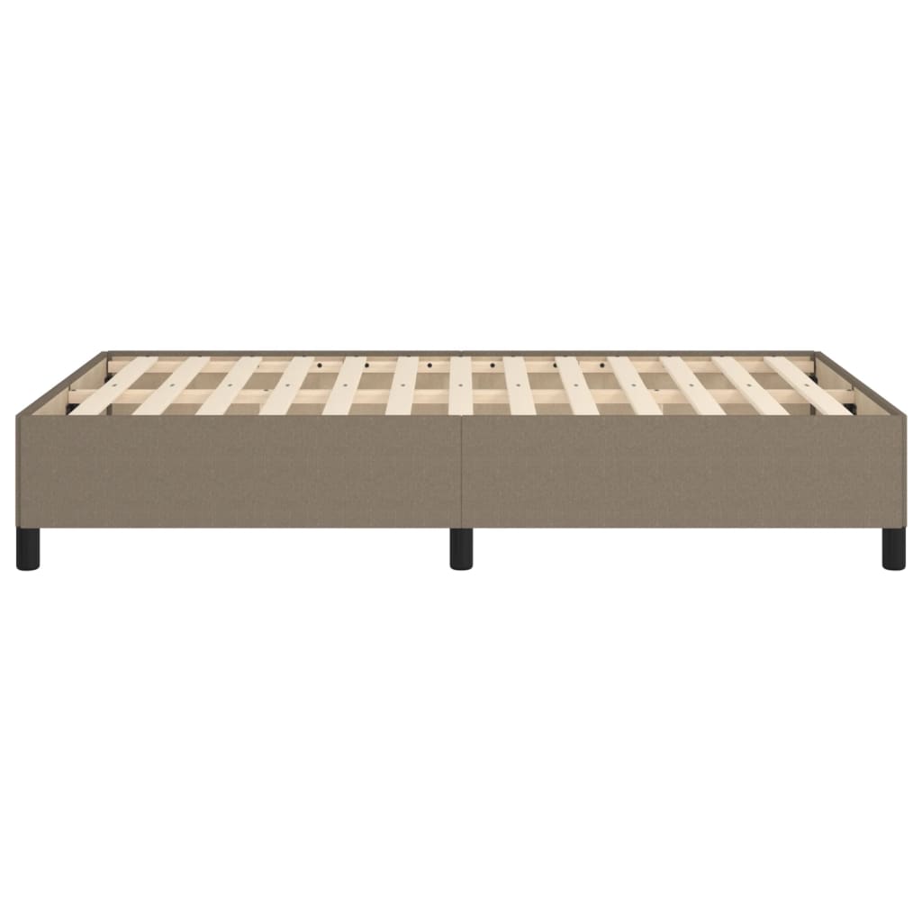 vidaXL Σκελετός Κρεβατιού Χωρίς Στρώμα Taupe 120x200 εκ. Υφασμάτινο