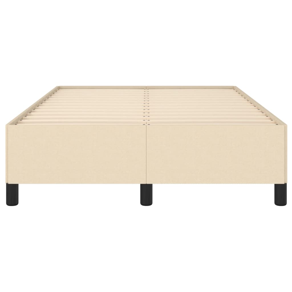 vidaXL Σκελετός Κρεβατιού Χωρίς Στρώμα Κρεμ 120x200 εκ. Υφασμάτινο