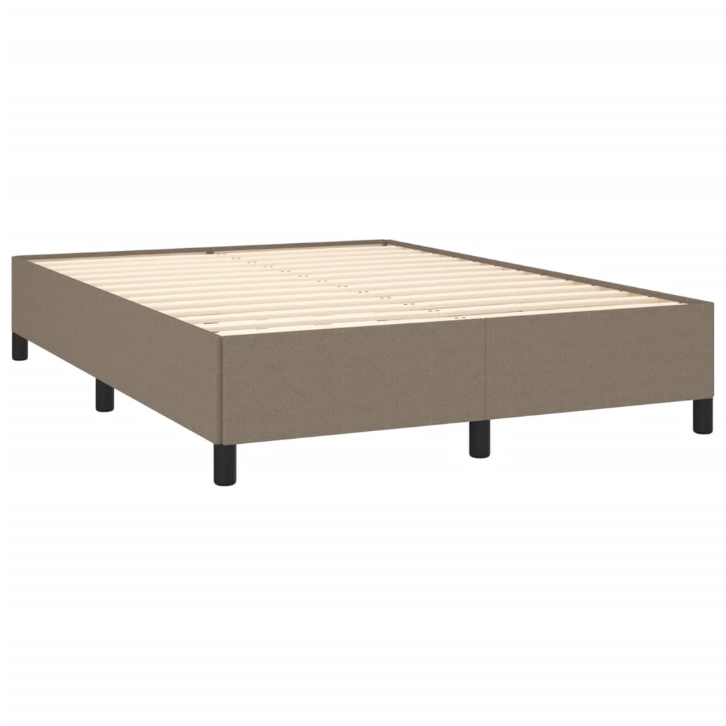 vidaXL Σκελετός Κρεβατιού Χωρίς Στρώμα Taupe 140x200 εκ. Υφασμάτινο