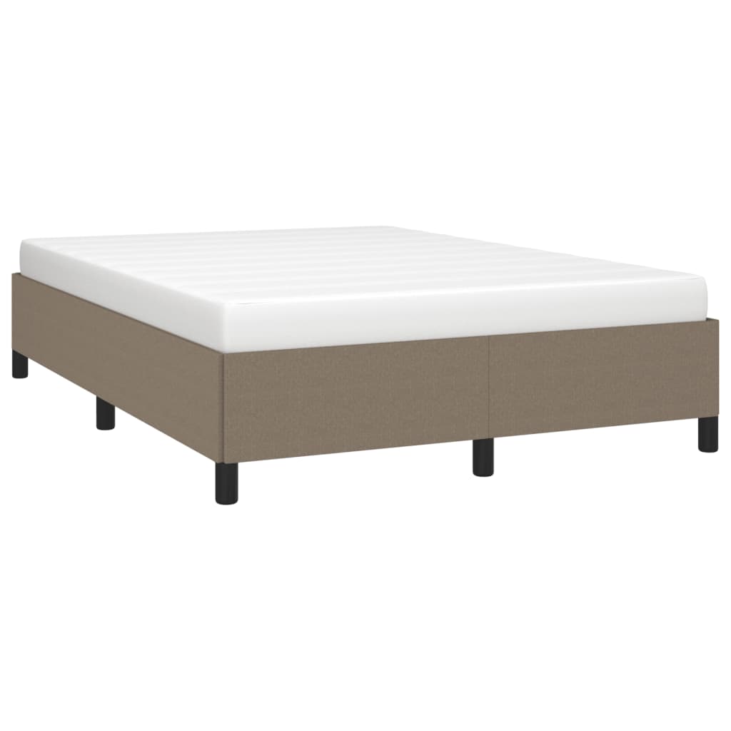 vidaXL Σκελετός Κρεβατιού Χωρίς Στρώμα Taupe 140x200 εκ. Υφασμάτινο