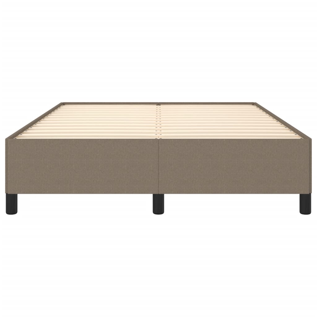 vidaXL Σκελετός Κρεβατιού Χωρίς Στρώμα Taupe 140x200 εκ. Υφασμάτινο