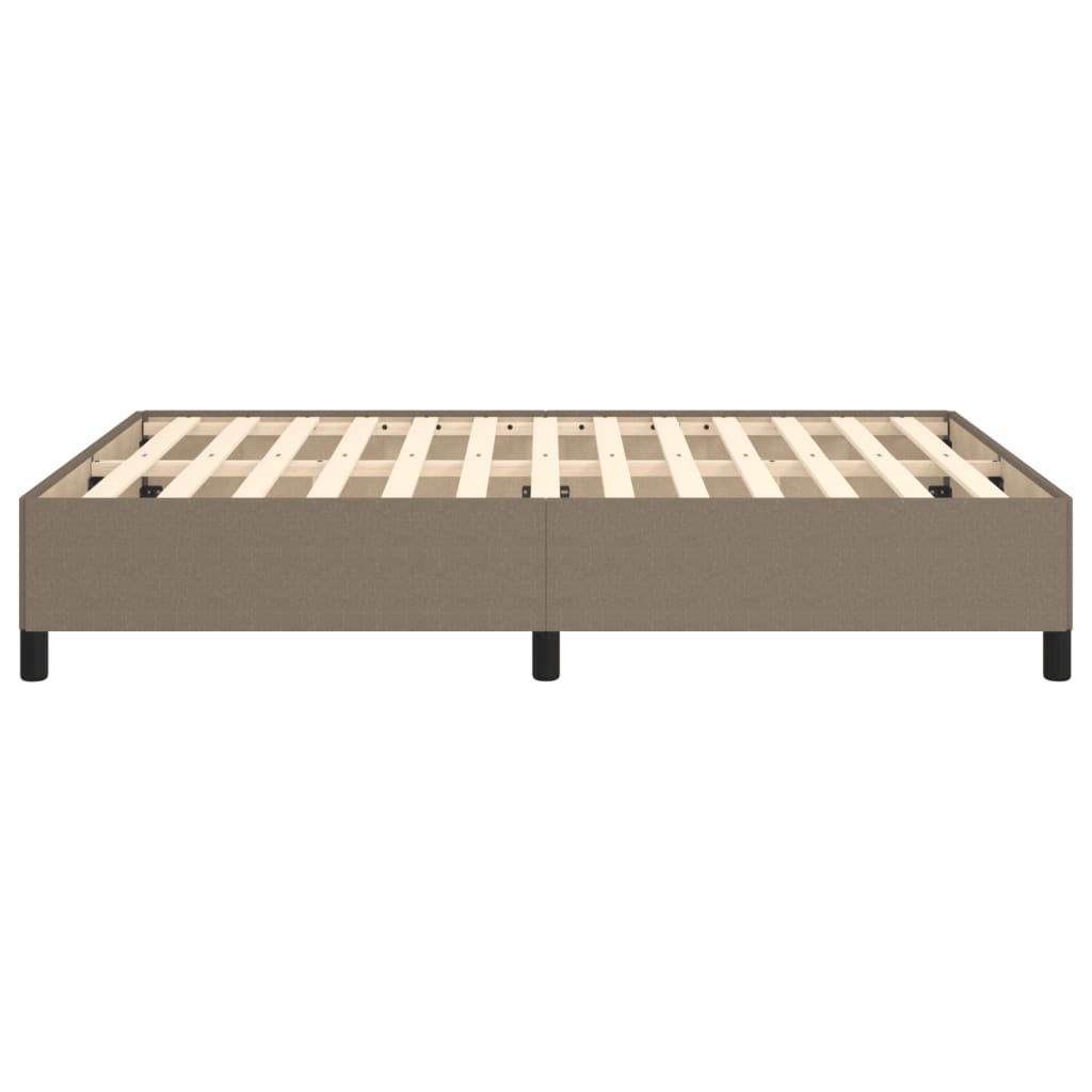 vidaXL Σκελετός Κρεβατιού Χωρίς Στρώμα Taupe 140x200 εκ. Υφασμάτινο