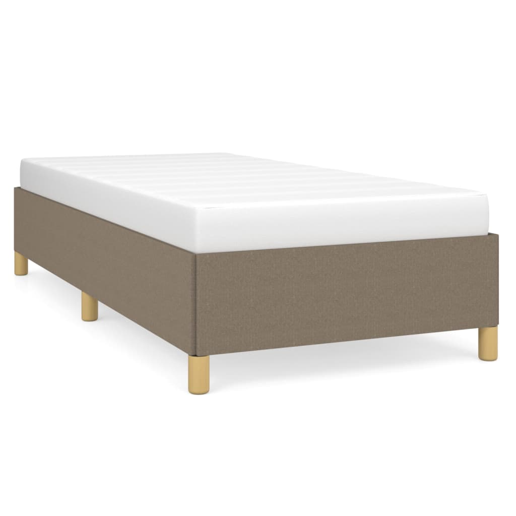 vidaXL Σκελετός Κρεβατιού Χωρίς Στρώμα Taupe 90x190 εκ. Υφασμάτινο