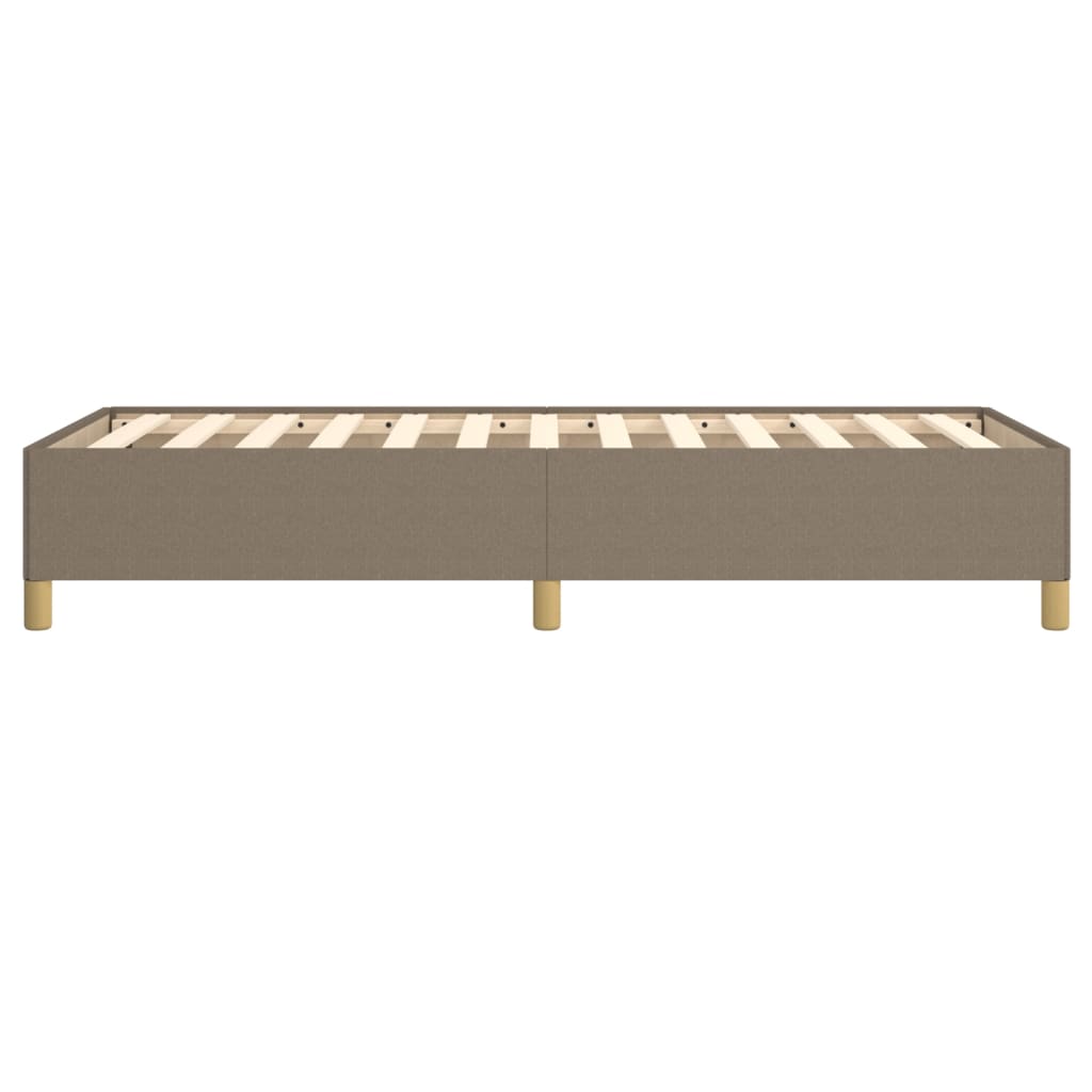 vidaXL Σκελετός Κρεβατιού Χωρίς Στρώμα Taupe 90x190 εκ. Υφασμάτινο