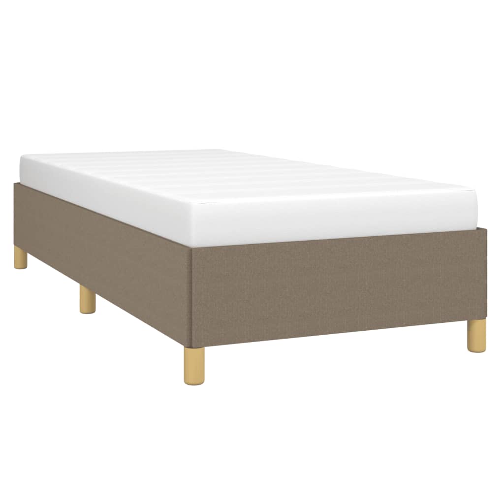 vidaXL Σκελετός Κρεβατιού Χωρίς Στρώμα Taupe 90x200 εκ. Υφασμάτινο