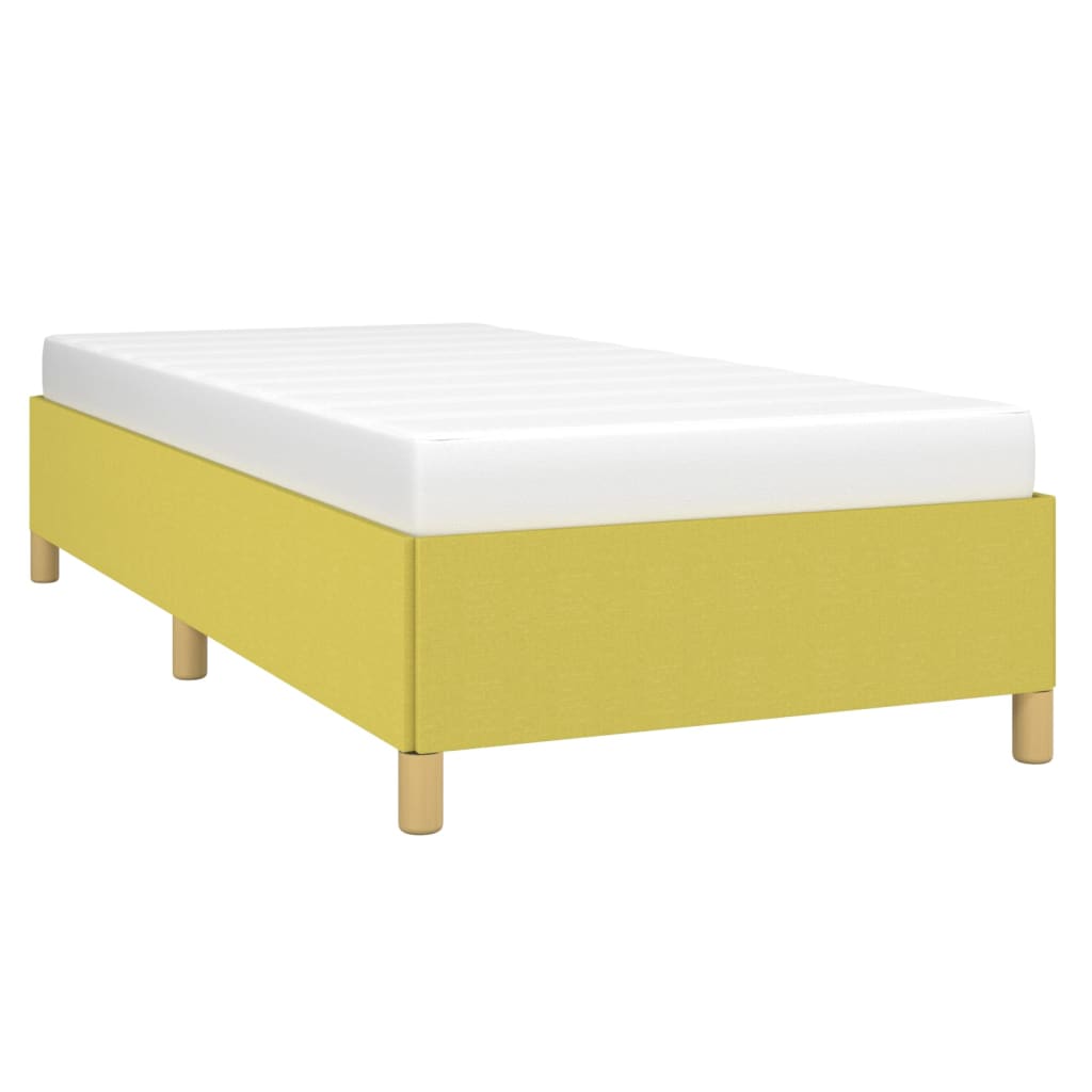 vidaXL Πλαίσιο Κρεβατιού Πράσινο 90x200 εκ. Υφασμάτινο