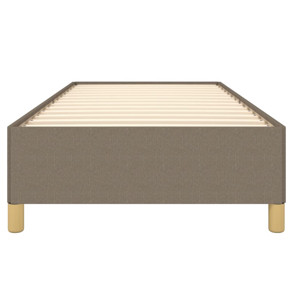 vidaXL Σκελετός Κρεβατιού Χωρίς Στρώμα Taupe 100 x 200 εκ. Υφασμάτινο